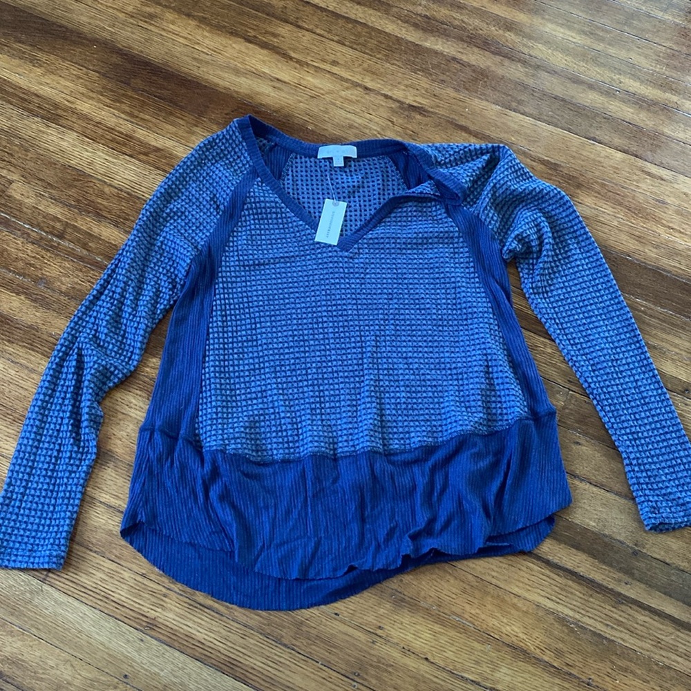 Anthropologie blue long sleeve